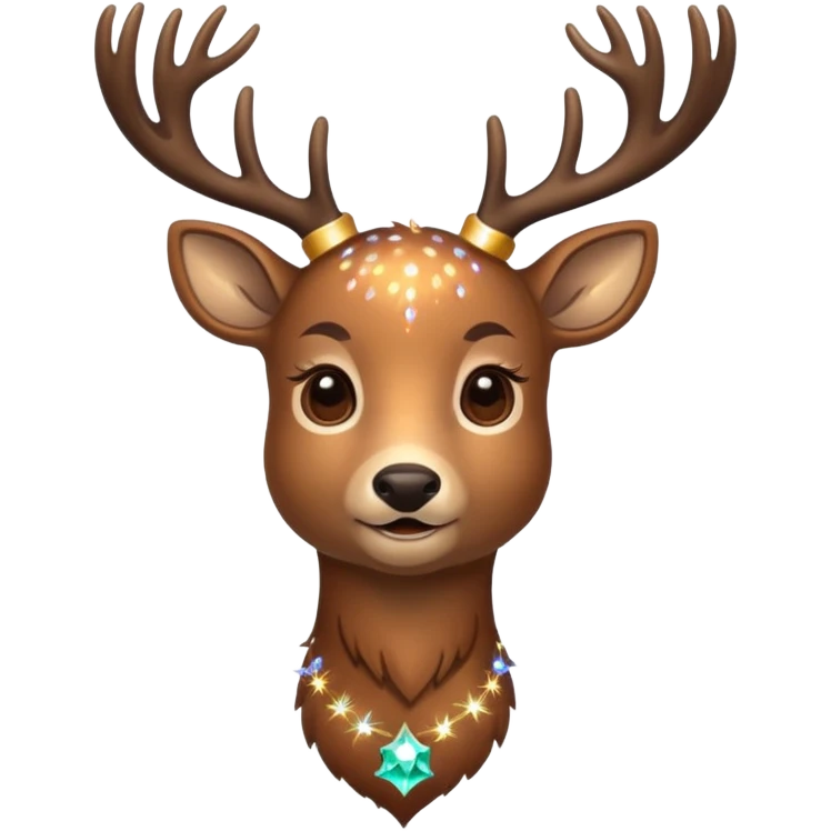 Deer with sparkles emoji