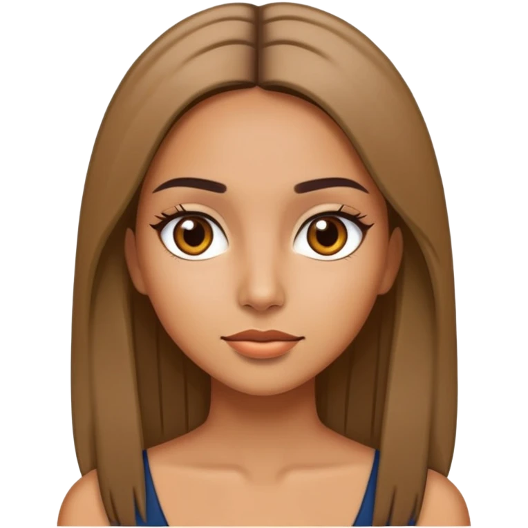 Latina girl with straight hair emoji