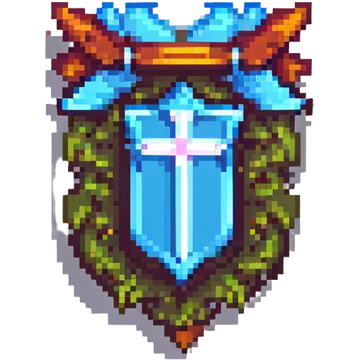 Valorant Iron rank emblem, pixel art style, simple emoji