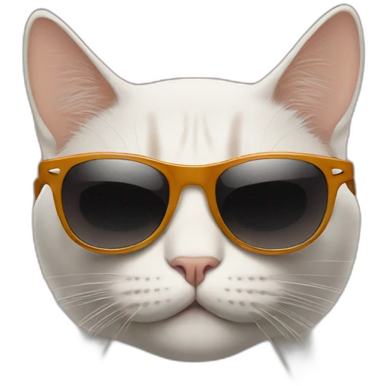 cat smoking cigarettes with sunglasses emoji