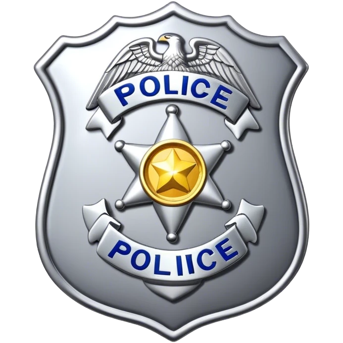 police badge emoji