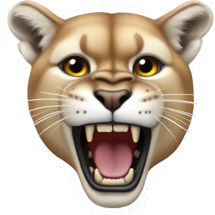 Cougar growling emoji