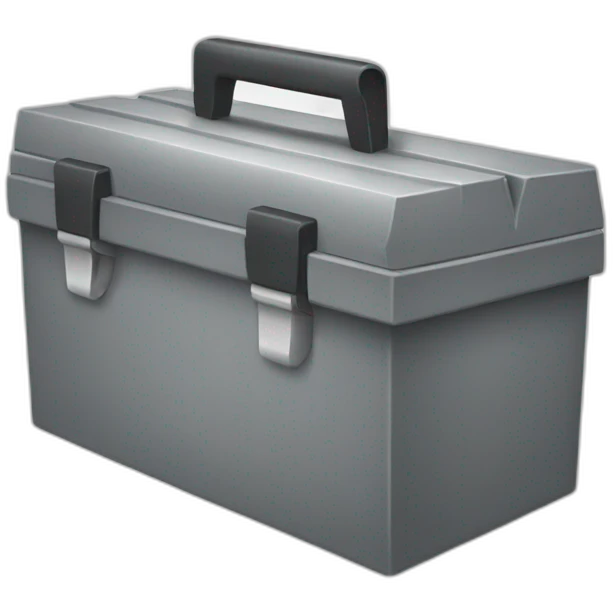 gray toolbox emoji
