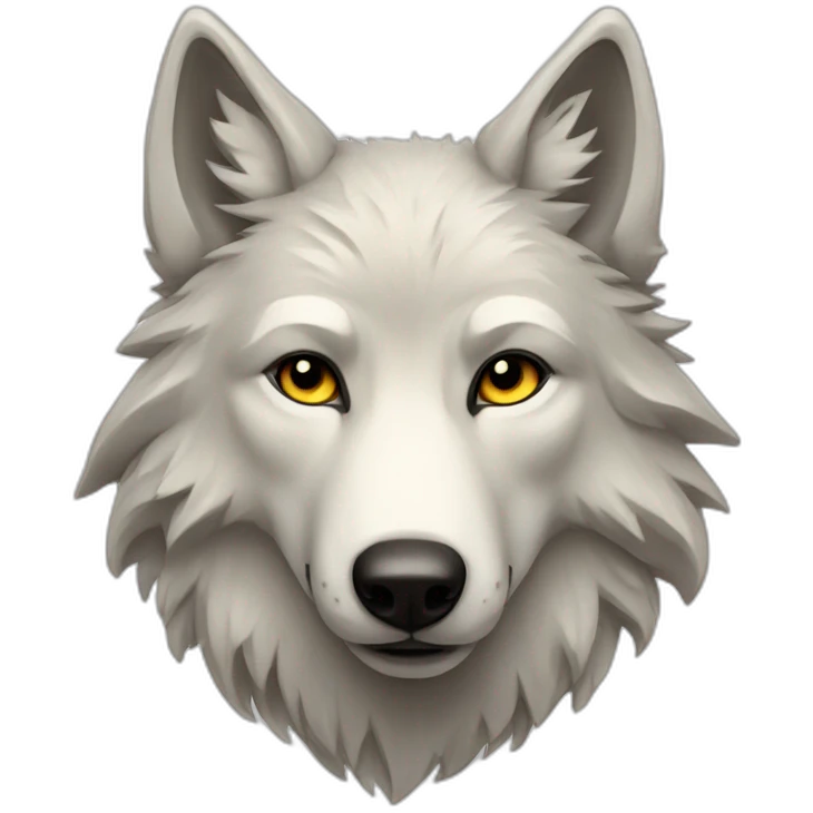 nordic wolf with runes emoji