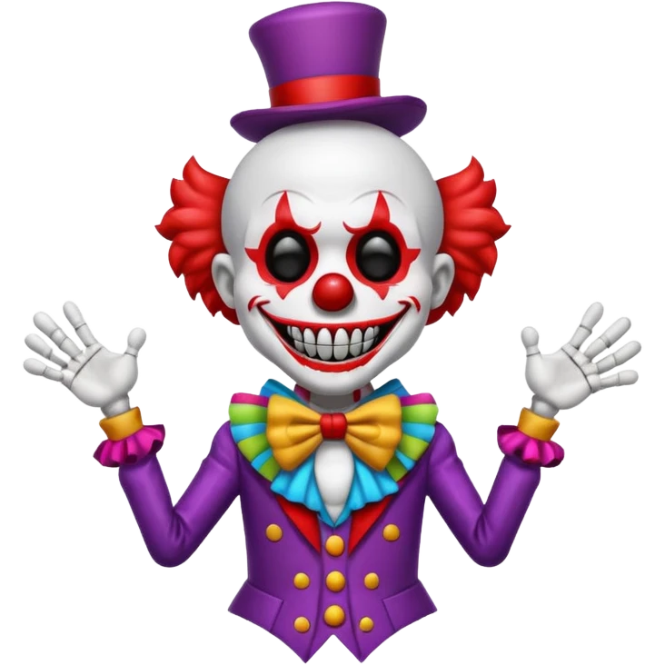 skeleton clown emoji