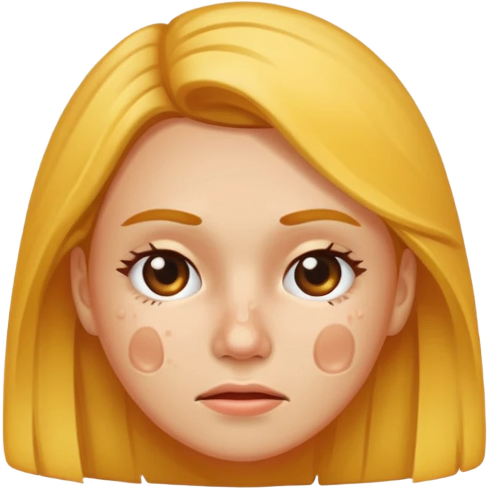 woman with acne face emoji