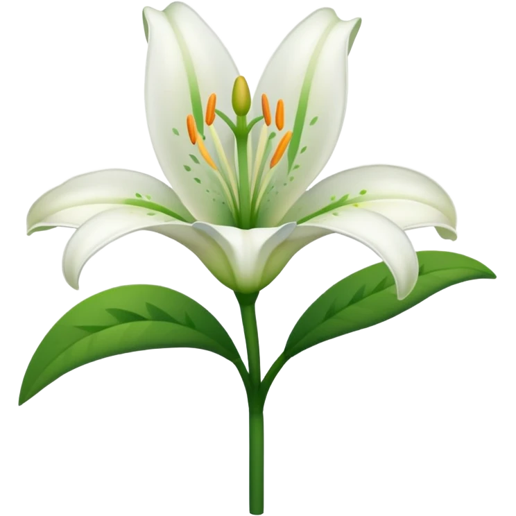 Lily flower emoji