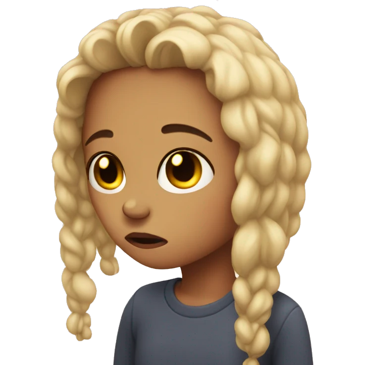 sad girl emoji