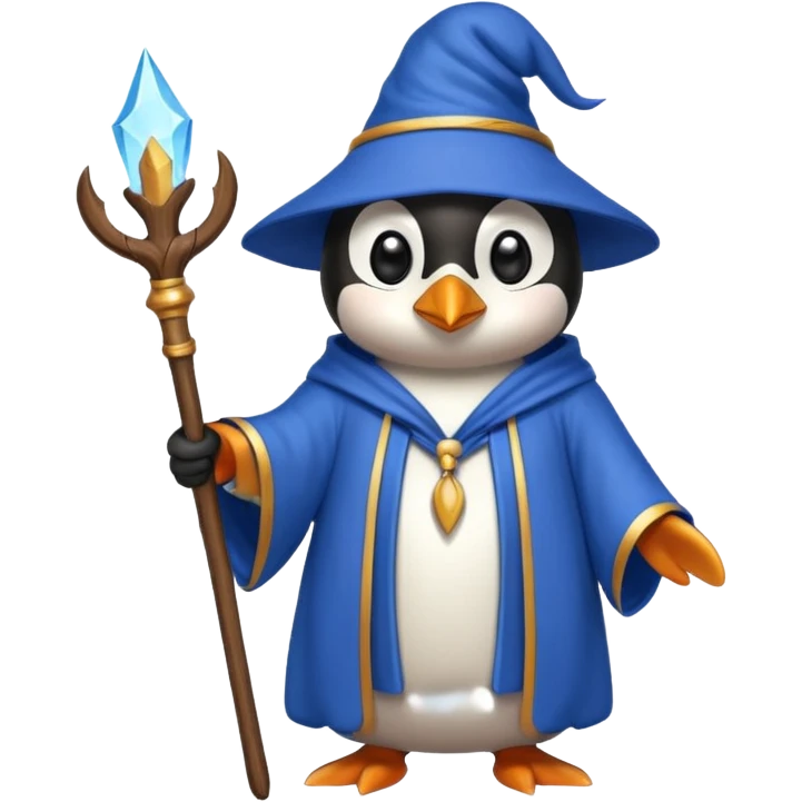 Penguin Wizard emoji