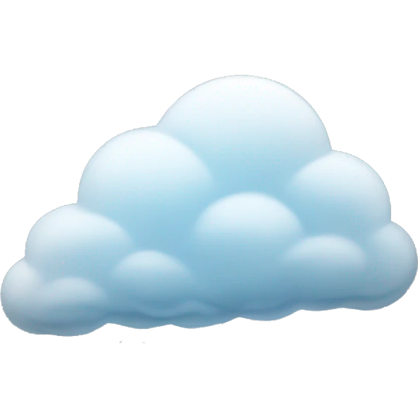 Cloud pouring rain and snow emoji