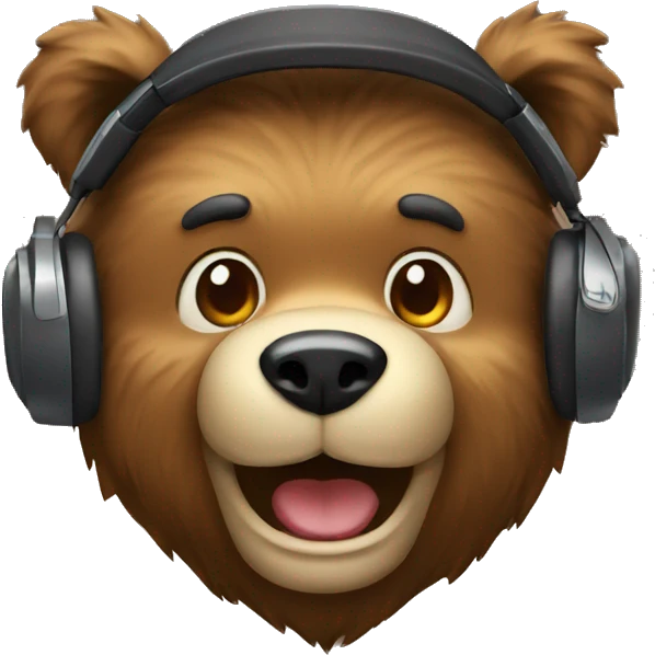 bear gamer happy emoji