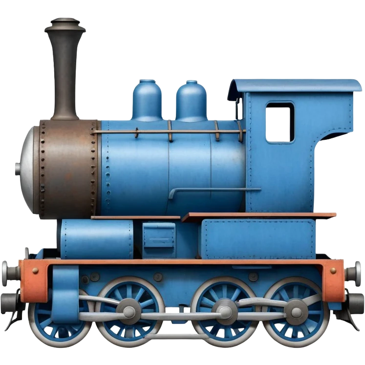 blue tank engine train locomotive emoji