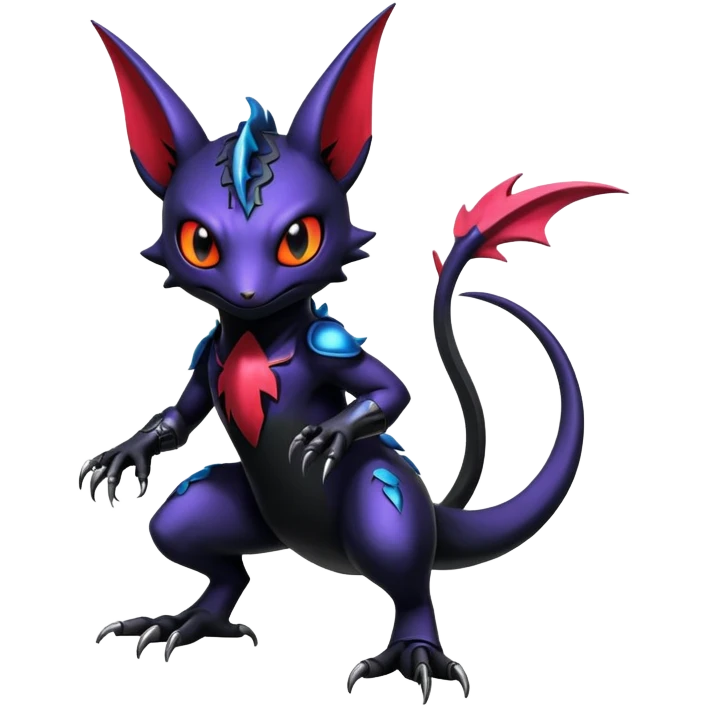 Shiny Epic Badass Gothic Noibat-Salandit-Litten-Hybrid emoji