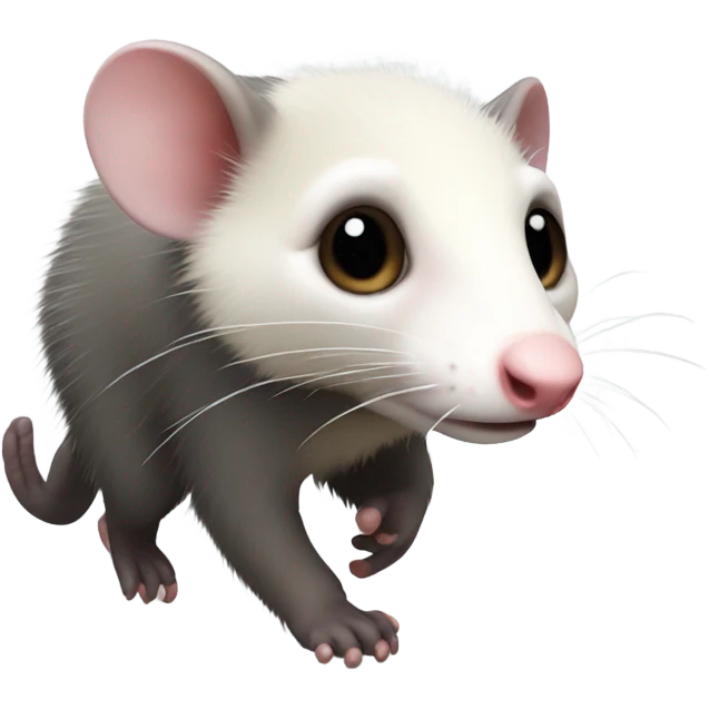 Opossum walking emoji