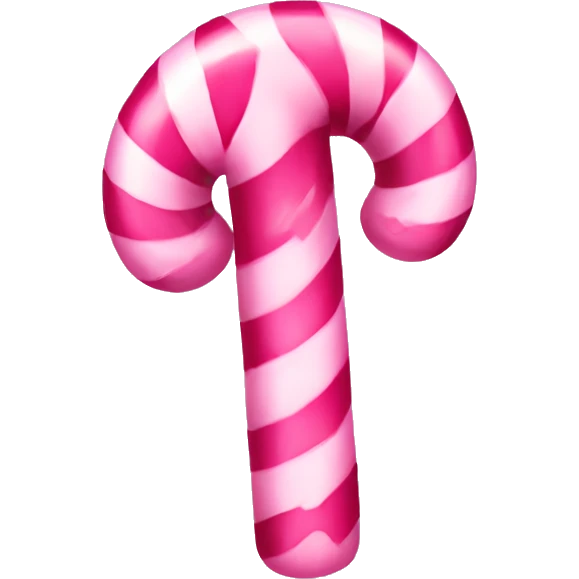 Pink candy cane emoji