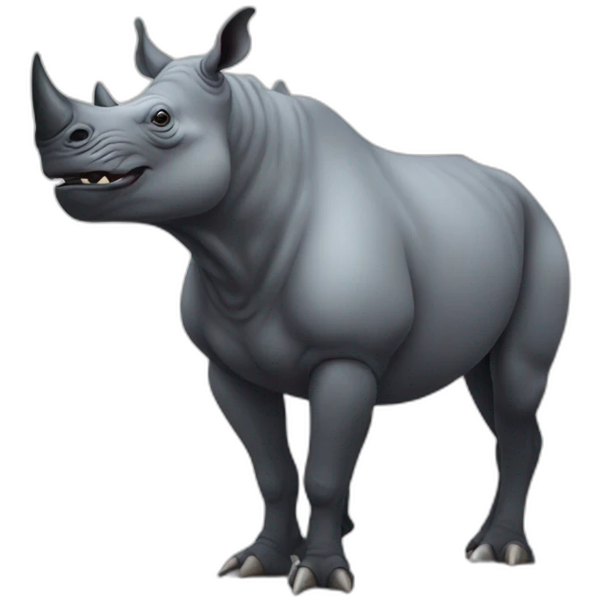 Rhino Crow emoji