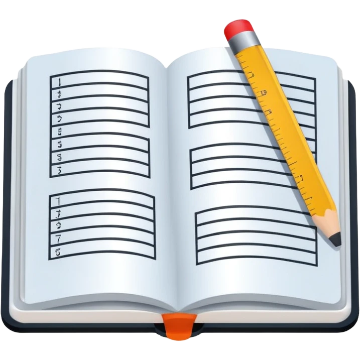 Minimalistic flat vector icon, iOS style, thin black contour on white background. Open textbook with geometric formulas and a ruler. No text, no shadows emoji