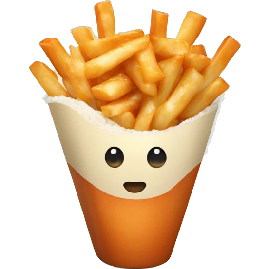 Poutine qui mange des sushi  emoji