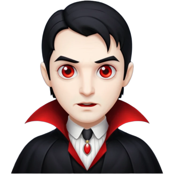 cute hide dracula no background emoji