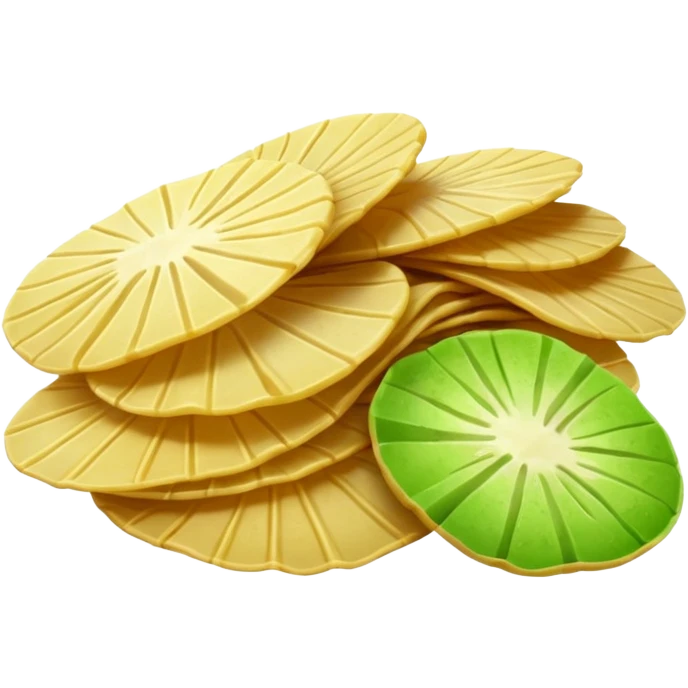 green potato chips emoji
