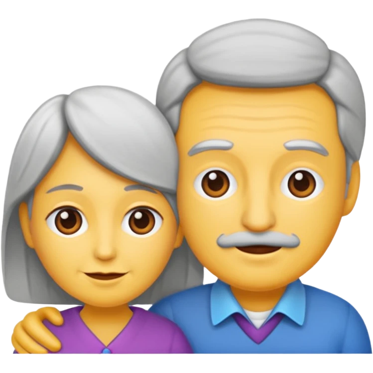 pareja mayor de edad emoji