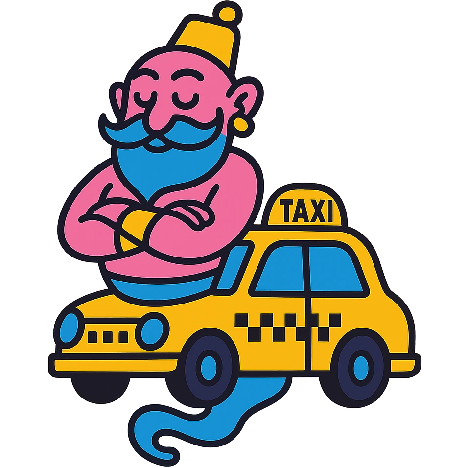 Djinn vodka taxi icon emoji