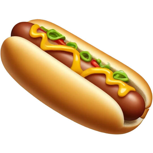 Hotdog floating  emoji