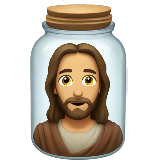 Jesus in a jar emoji