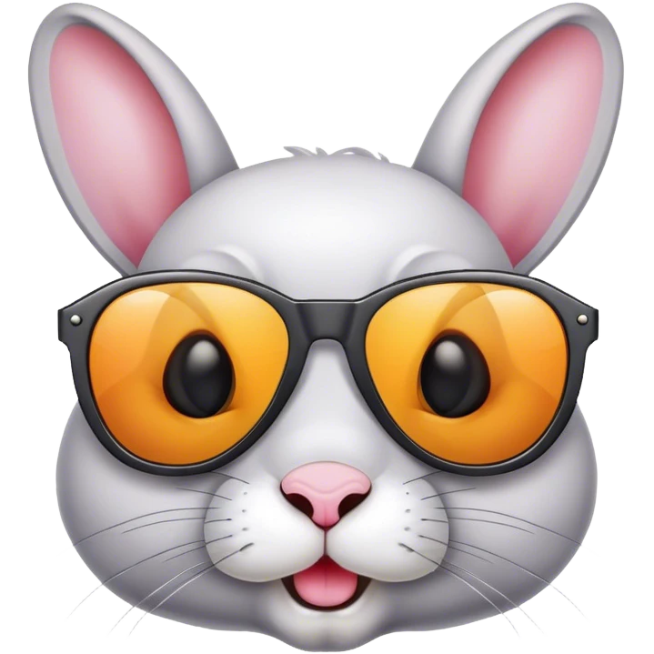 Rabbit with sunglasses emoji
