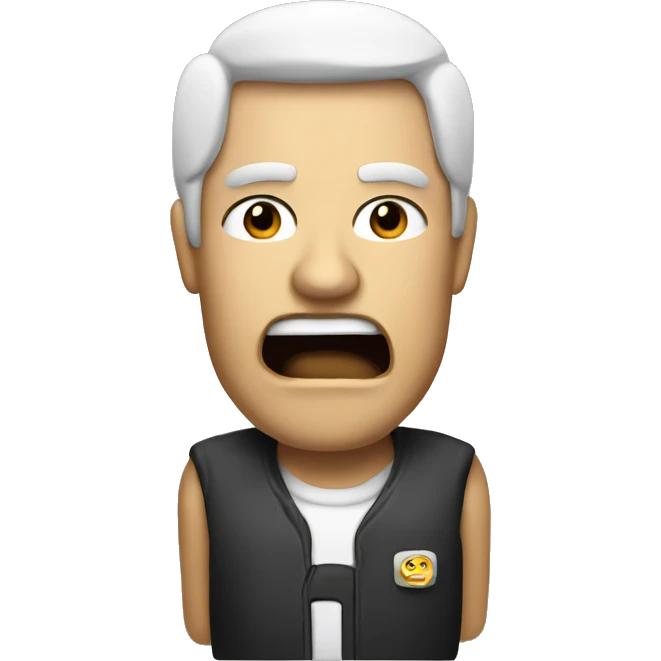 pc with a text saying SHUT UP! emoji