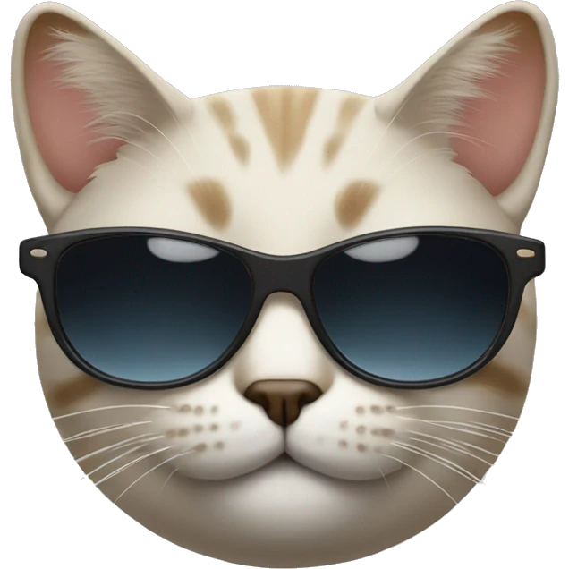 Cat with sunglasses emoji