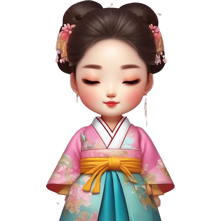 korean in hanbok emoji
