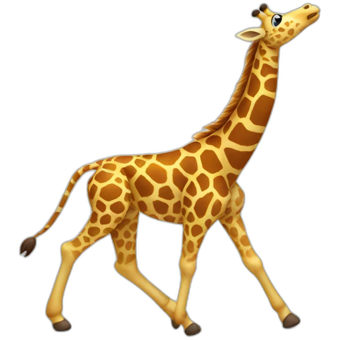 Dancing giraffe emoji