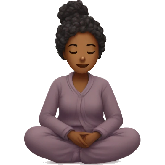 Mindful demure cozy emoji