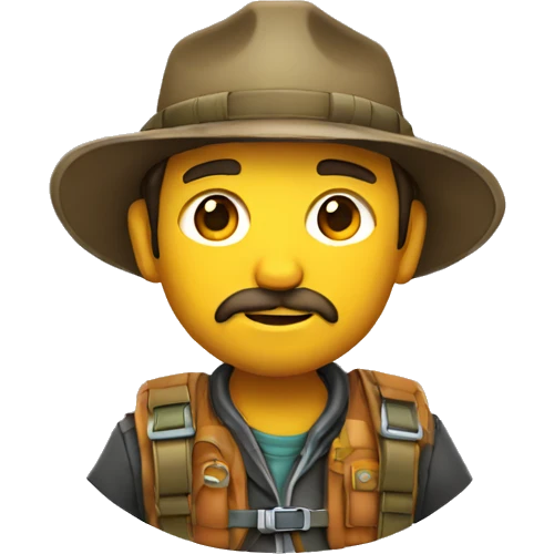 explorador con prismaticos emoji