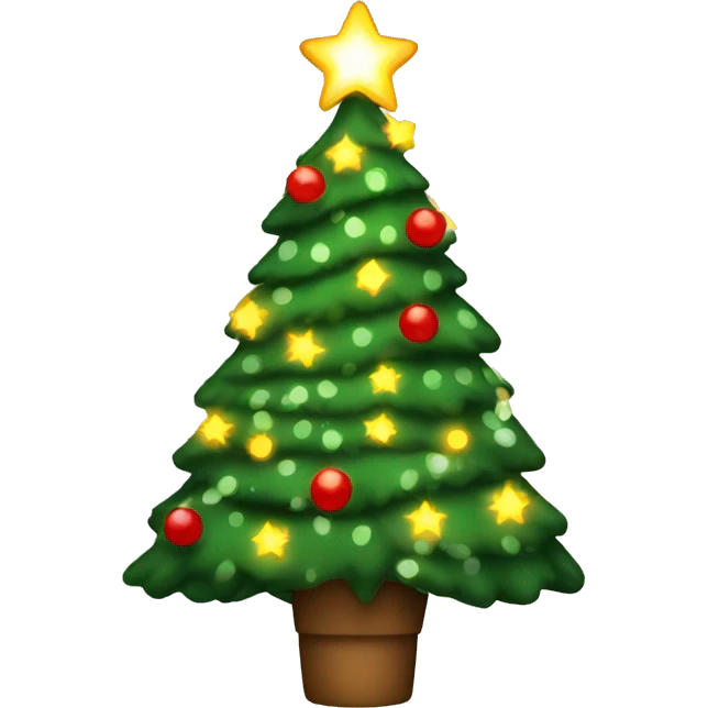 Lighted Christmas tree emoji