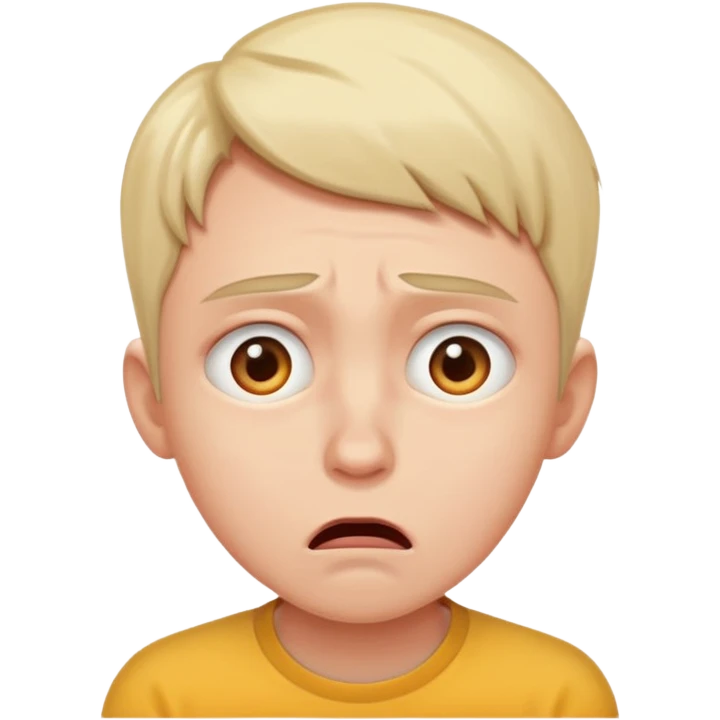 anguish looking up emoji