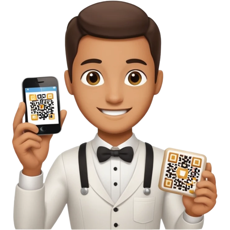 waiter qr tips  emoji