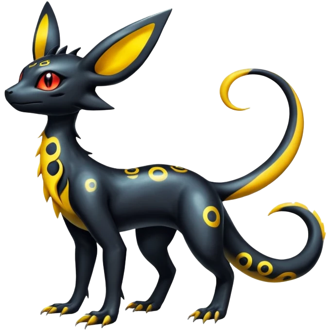 Salandit-Umbreon-Fakémon-hybrid-creature (full body)  emoji