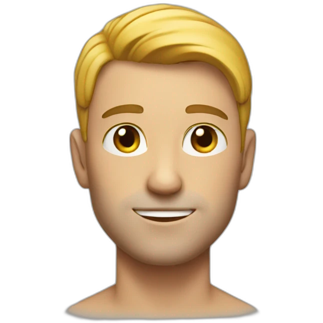 Very Slim Man Doing the Gay emoji