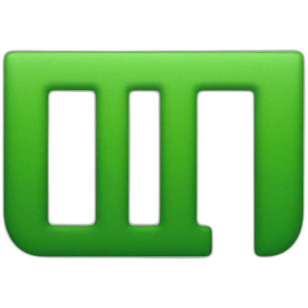 Logo with green letter T emoji