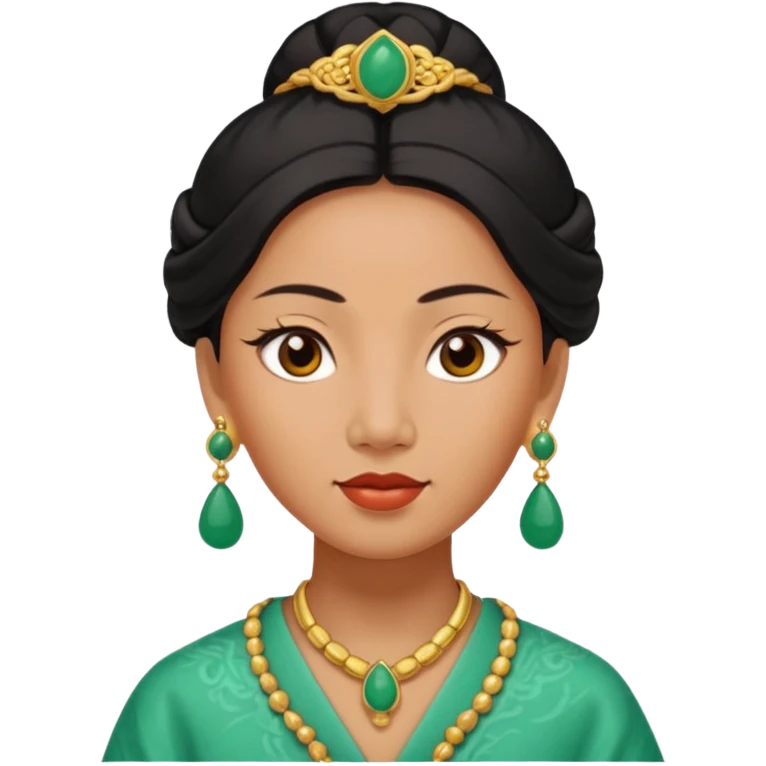 ancient Ming woman with earrring emoji