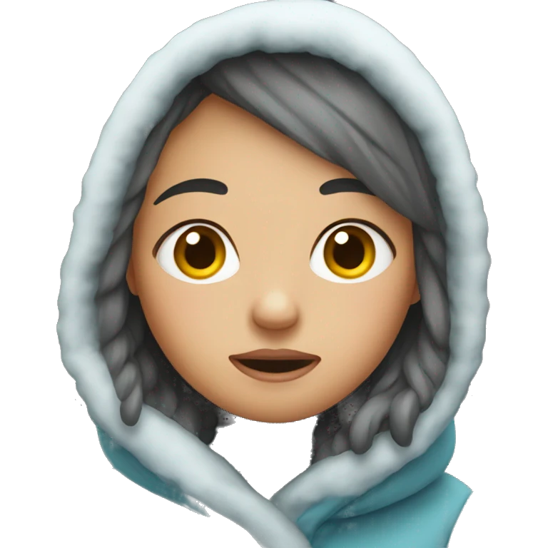 girl getting cold  emoji