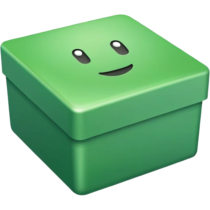 need square box insde that text should be same and box background color is green emoji