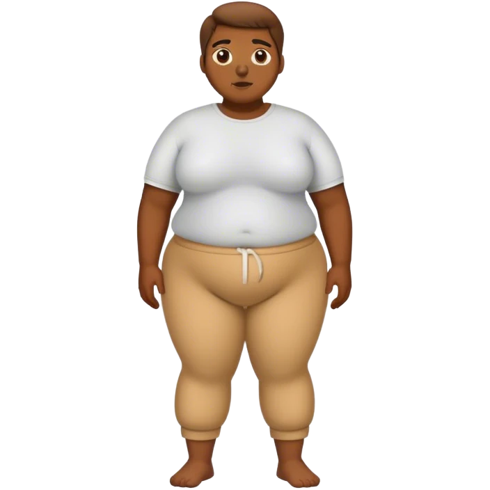 Fat Skin colored pants emoji