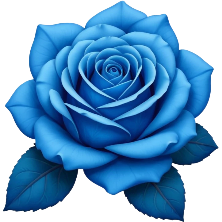 Blue rose emoji