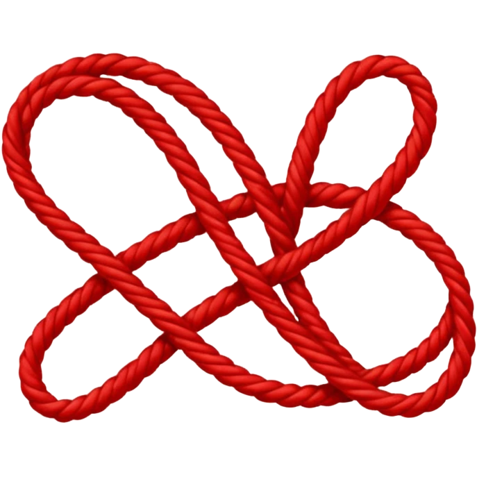 Red thread emoji