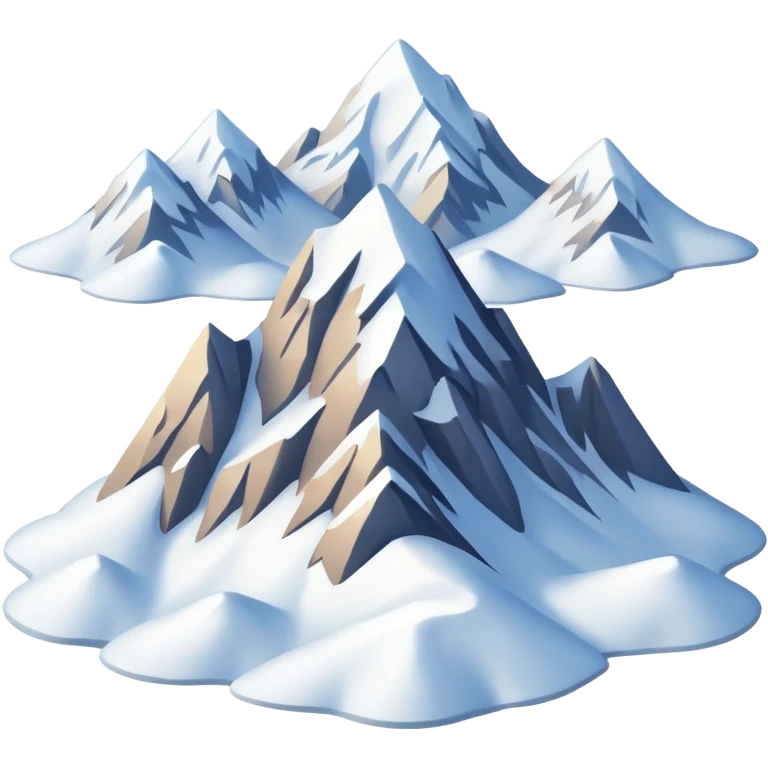 snowy mountain big emoji