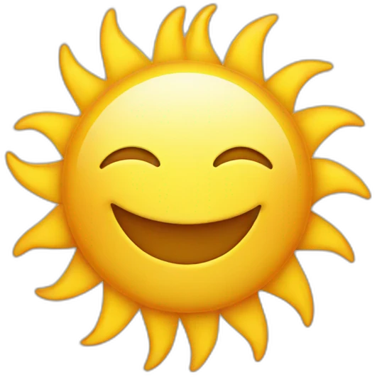 happy sun emoji