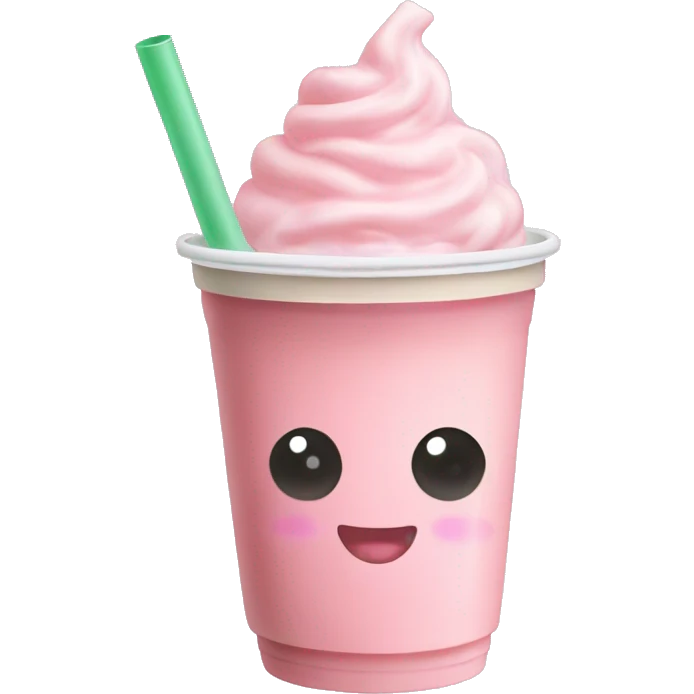 Light pink bubble tea emoji
